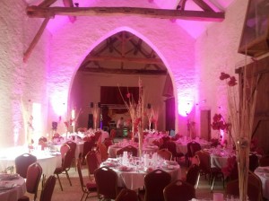 Décoration salle mariage Juin 2012 au Chateau de Bussy-Rabutin