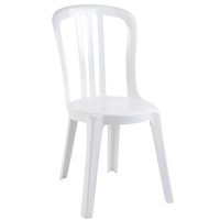 Chaise plastique blanche type Miami MLA Dijon