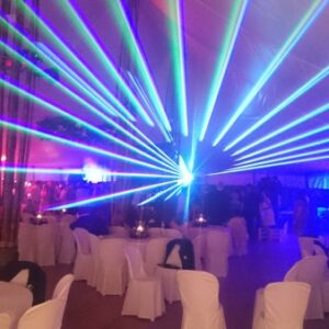 Mariage et Laser sous tente Bandou