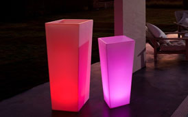 Vases lumineux à leds (RGB)