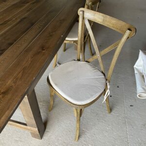 Chaise Rustique dos croisé