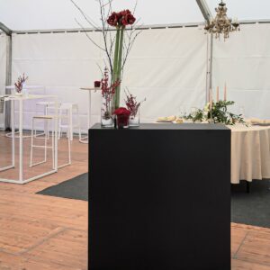 Location banque d'accueil noir