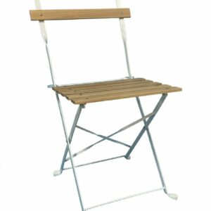 Chaise pliante Square blanche lattes Bois