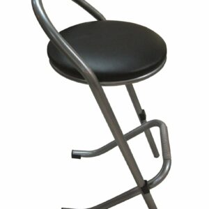 Tabouret Epoxy Gris assise Noire