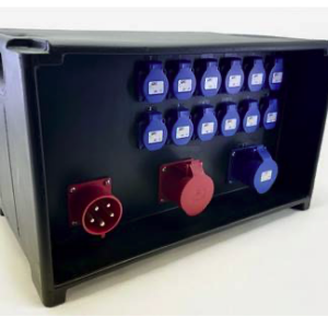 Location Armoire électrique 32A TETRA - 1 DÉPART 32A - 12 MONO 16A NF Face Arrière