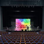 installation écran LED Pitch 2,9 de dimension 9x5m